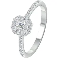 Lykken Elegance halo katedraali timanttisormus 0,33 ct-170