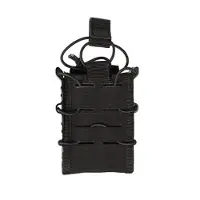 Mil-Tec Open Top Flex Magazine Pouch 5.56/7.62 (Color: Black)