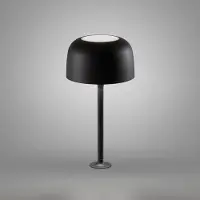 Bover Led pöytävalaisin Bol, himmennettävä, Musta, Olohuone/ruokailutila, Alumiini, Design