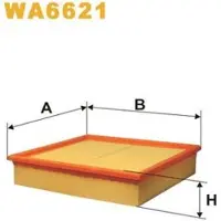 WIX FILTERS Ilmansuodatin WA6621