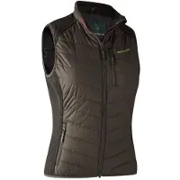 Deerhunter Lady Caroline Padded Waistcoat Brown Leaf 38