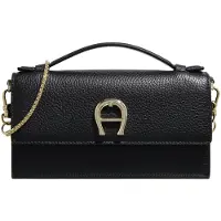 Etienne aigner Fashion Kytkinlompakko Nahka 19 cm Musta