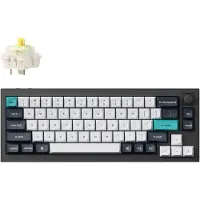 Keychron Q2 Max 65% Q2M-M4-BO -langaton mekaaninen pelinäppäimistö, Gateron Jupiter Banana, Carbon Black