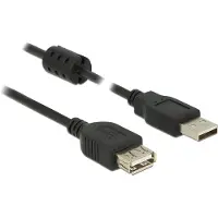 DeLOCK 3m, 2xUSB 2.0-A USB cable USB 2.0 USB A Black (84886)