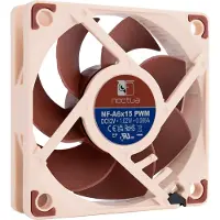 Noctua NF-A6X15 PWM -kotelotuuletin, 60 x 15 mm, Ruskea/Beige