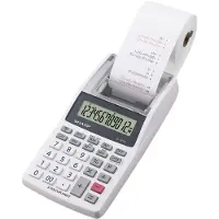 Sharp EL-1611V, Työpöytä, Talouslaskin, 12 lukua, 1 linjat, AC/Akku, Harmaa, Valkoinen (82-EL1611V)