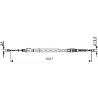 Bosch Vaijeri, seisontajarru 1 987 482 869