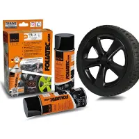 FOLIATEC Kumimaalisetti Spray Film Set, Black Glossy