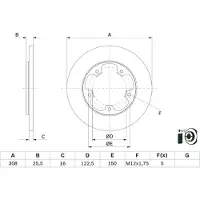 Bosch Jarrulevy (1kpl) 0 986 479 F44