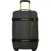 American Tourister Urban Track Duffle Matkalaukku 55L, Black/Lime