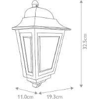 Elstead Lighting Ulkoseinävalaisin Deco Lane, himmennettävä, Kerma/meripihka, Alumiini, Merihenkinen tyyli