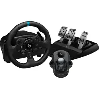 Logitech G923 SE Racing - ohjauspyörä ja G923-pedalijärjestelmä PS5 PS4:lle ja PC:lle + Driving Force -vaihdekeppi Musta