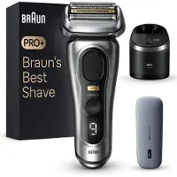 Braun miesten sähköinen partakone Series 9 PRO 9577cc, vedenkestävä, ProLift-terä, Pro-trimmeri tarkkaan parranajoon, miesten partasetti