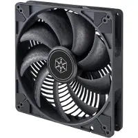 Silverstone Air Penetrator 184i PRO, 180mm PWM-laitetuuletin, musta