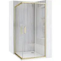 REA City suihkukaappi 90x90 Brushed Gold