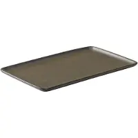 Aida Raw lautanen 23,5x15 cm Metallic brown