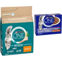 Purina One 2 x 2,8kg Adult Chicken/Whole Grain Cereals kissanruoka