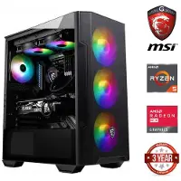 Mdata Gaming Tietokone Ryzen 5 5500 16GB 1TB SSD RX 580 8GB NoOs