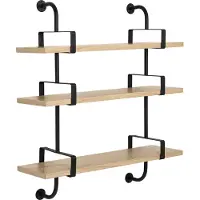 Gubi Démon hylly 3 hyllylevyä 95 cm Oak