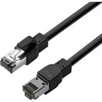 Lanview S/FTP Cat6a suojattu laitekaapeli ulkokäyttöön, 35m, musta