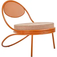 Gubi Copacabana Outdoor Lounge Chair verhoiltu istuinosa Lorkey limonta 44-international orange