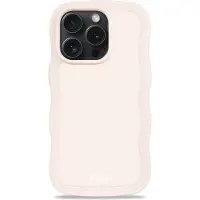 Holdit Phone Case Wavy Light Beige iPhone 15 Pro