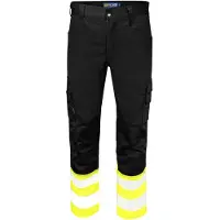 Projob 6537 Stretchhousut En Iso 20471 Luokka 1 - Black/Yellow - C52/152