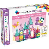 Magna-Tiles Magneettisetti - 48 Osaa - Linna Deluxe + MicroMAGS - - OneSize - Magneettiset lelut