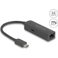 DeLOCK – USB Type-C Adapter to 2.5 Gigabit LAN with Power Delivery 100 watt (66938)