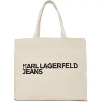 Karl lagerfeld JEANS Ostoskassi beige / musta
