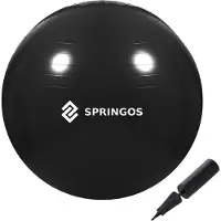 Springos Kuntopallo FB0015 85 cm pumpulla musta