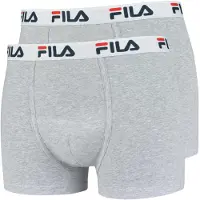 FILA Bokserishortsit meleerattu harmaa / punainen / musta / valkoinen