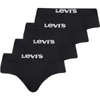 Levi's Levis Men Solid Basic Brief Org Co 4P Ecom - Black - L