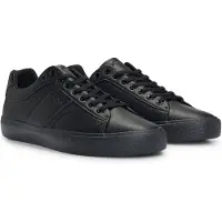 BOSS for man. 50522833 Aiden black sneakers (43), Flat, Laces, Casual