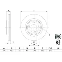 Bosch Jarrulevy (1kpl) 0 986 479 F75