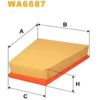WIX FILTERS Ilmansuodatin WA6687