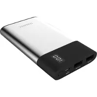 Terratec P80 Slim, 8000 mAh, Litium polymeeri (LiPo), Musta, Metallinen (218552)