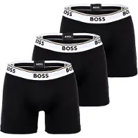 BOSS Bokserishortsit 'Power' vaaleanharmaa / musta / valkoinen