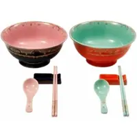 Pols Potten Ramen Set Grandpa Set2 - Multi/patterned - BOWL:Ø20.7X H9.3CM