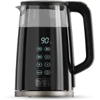 Black & Decker Kehitys - BLACK+DECKER - Musta Lasi - 1,7L - 2200W - 360 Jalusta