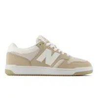 New Balance for man. BB480LV1 Leather Sneakers 480 beige (38.5), Flat, Laces, Casual