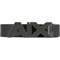 Armani Exchange for man. 951058CC50543120 Leather belt black, navy (38), Casual, Classic