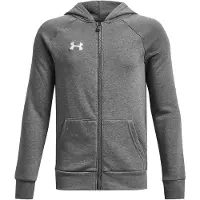 Under Armour Urheilullinen collegetakki 'Rival' meleerattu harmaa / valkoinen