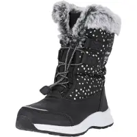 ZigZag Kids' Wesend Boot Waterproof V2 Black Talvikengät Black/Dots 28