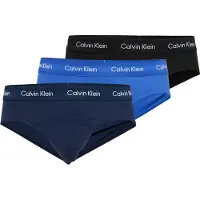 Calvin Klein for man. 0000U2661G Pack of 3 HIP Briefs black, navy, blue (L), Homewear, Cotton, Elastane