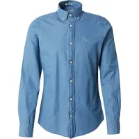 Gant for man. 3000402 Slim Fit Shirt blue (S), Casual, Cotton, Long sleeve