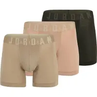 Jordan Bokserishortsit 'Flight' beige / hiekka / musta