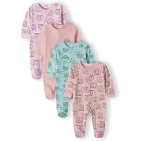 MINOTI Yöpuku minttu / syreeni / vaalea pinkki / musta