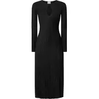 Pepe Jeans for woman. PL953642 Midi dress Natasha black (L), Casual, Polyester, Long sleeve