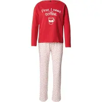 Trendyol Pyjama tummanvioletti / punainen / valkoinen